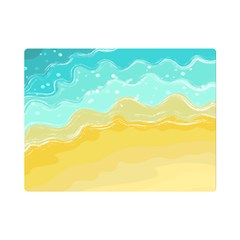 Abstract Background Beach Coast Premium Plush Fleece Blanket (mini) by anzea