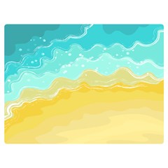 Abstract Background Beach Coast Premium Plush Fleece Blanket (extra Small) by anzea