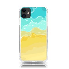 Abstract Background Beach Coast Iphone 11 Tpu Uv Print Case by anzea