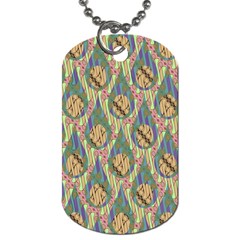 Tribal Background Boho Batik Dog Tag (two Sides)