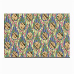 Tribal Background Boho Batik Postcards 5  X 7  (pkg Of 10)