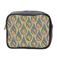 Tribal Background Boho Batik Mini Toiletries Bag (two Sides) by anzea