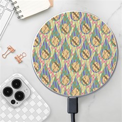 Tribal Background Boho Batik Wireless Fast Charger(white) by anzea