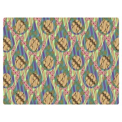 Tribal Background Boho Batik Premium Plush Fleece Blanket (extra Small) by anzea