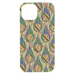 Tribal Background Boho Batik Iphone 15 Black Uv Print Pc Hardshell Case by anzea