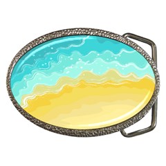 Abstract Background Beach Coast Belt Buckles