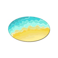 Abstract Background Beach Coast Sticker Oval (10 Pack)