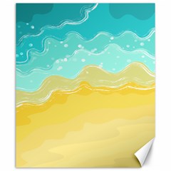 Abstract Background Beach Coast Canvas 20  X 24 