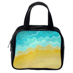 Abstract Background Beach Coast Classic Handbag (one Side)