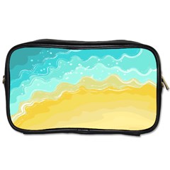 Abstract Background Beach Coast Toiletries Bag (two Sides) by anzea