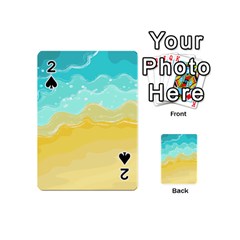 Abstract Background Beach Coast Playing Cards 54 Designs (mini)