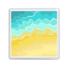 Abstract Background Beach Coast Memory Card Reader (square) by anzea