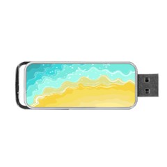 Abstract Background Beach Coast Portable Usb Flash (one Side) by anzea