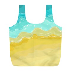 Abstract Background Beach Coast Full Print Recycle Bag (l) by anzea