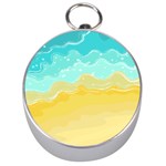 Abstract Background Beach Coast Silver Compasses Front