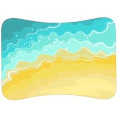 Abstract Background Beach Coast Velour Seat Head Rest Cushion