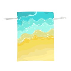 Abstract Background Beach Coast Lightweight Drawstring Pouch (s)