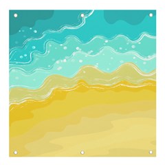 Abstract Background Beach Coast Banner And Sign 4  X 4 