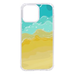 Abstract Background Beach Coast Iphone 14 Pro Max Tpu Uv Print Case by anzea