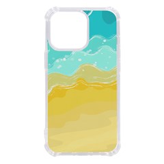 Abstract Background Beach Coast Iphone 13 Pro Tpu Uv Print Case by anzea