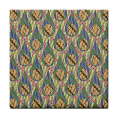 Tribal Background Boho Batik Tile Coaster