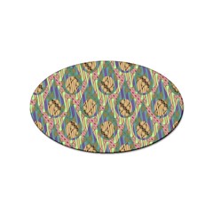 Tribal Background Boho Batik Sticker Oval (10 Pack)