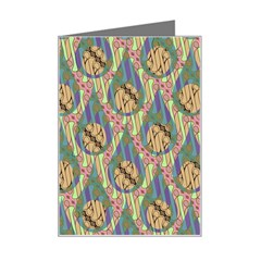 Tribal Background Boho Batik Mini Greeting Card