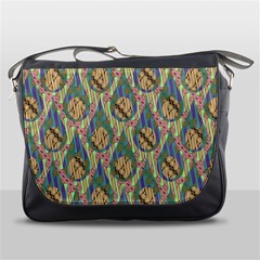 Tribal Background Boho Batik Messenger Bag by anzea