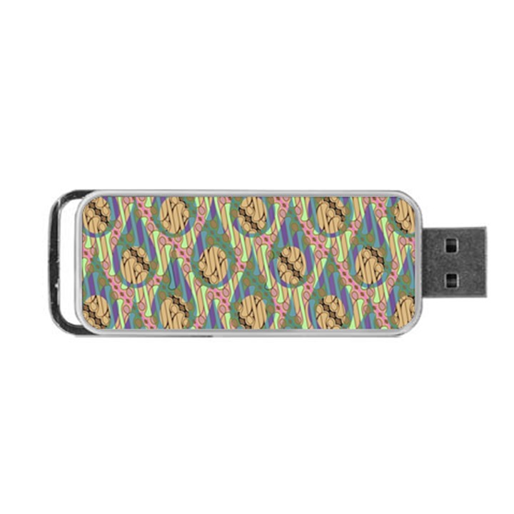 Tribal Background Boho Batik Portable USB Flash (Two Sides)