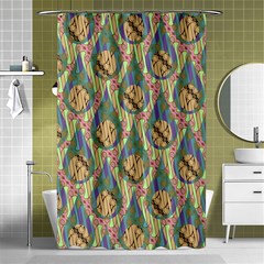 Tribal Background Boho Batik Shower Curtain 48  X 72  (small)  by anzea