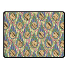 Tribal Background Boho Batik Two Sides Fleece Blanket (small) by anzea