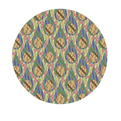 Tribal Background Boho Batik Mini Round Pill Box by anzea