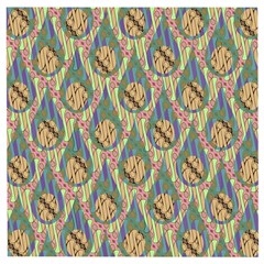 Tribal Background Boho Batik Wooden Puzzle Square