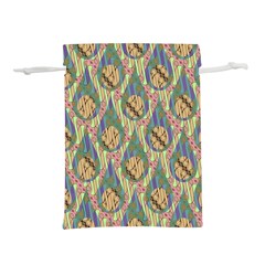 Tribal Background Boho Batik Lightweight Drawstring Pouch (s)