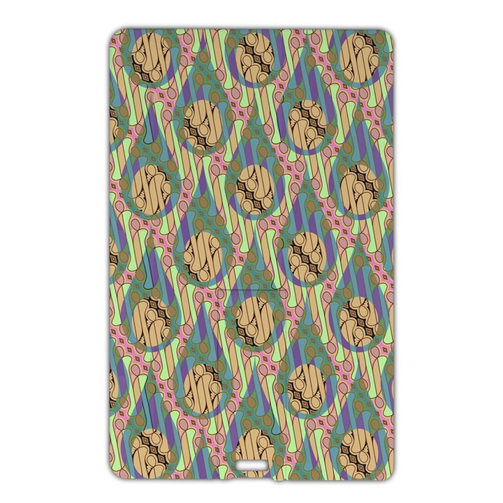 Tribal Background Boho Batik Name Card Style USB Flash Drive