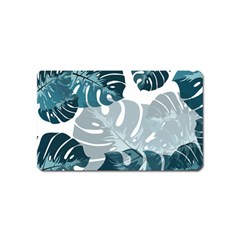 Monstera Leaves Background Magnet (name Card) by anzea