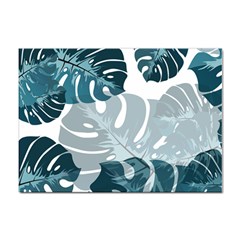 Monstera Leaves Background Sticker A4 (10 pack)