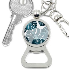 Monstera Leaves Background Bottle Opener Key Chain by anzea