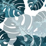 Monstera Leaves Background Play Mat (Square) Front