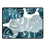 Monstera Leaves Background Two Sides Fleece Blanket (Small) 45 x34  Blanket Front