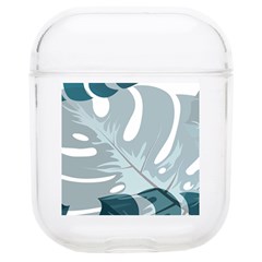 Monstera Leaves Background Soft Tpu Airpods 1/2 Case by anzea