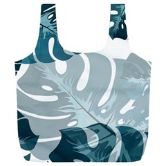 Monstera Leaves Background Full Print Recycle Bag (xxl)