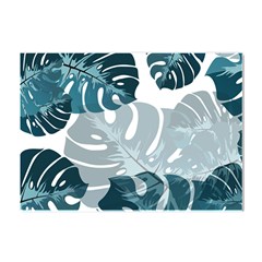 Monstera Leaves Background Crystal Sticker (a4) by anzea