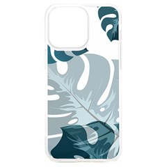 Monstera Leaves Background Iphone 15 Plus Tpu Uv Print Case