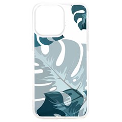 Monstera Leaves Background Iphone 15 Pro Max Tpu Uv Print Case by anzea