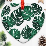 Illustrations Monstera Leafes Ornament (Heart) Front