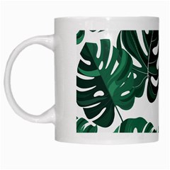 Illustrations Monstera Leafes White Mug