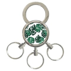 Illustrations Monstera Leafes 3-ring Key Chain by anzea