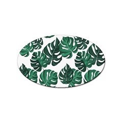 Illustrations Monstera Leafes Sticker (oval)