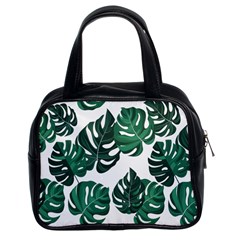 Illustrations Monstera Leafes Classic Handbag (two Sides) by anzea